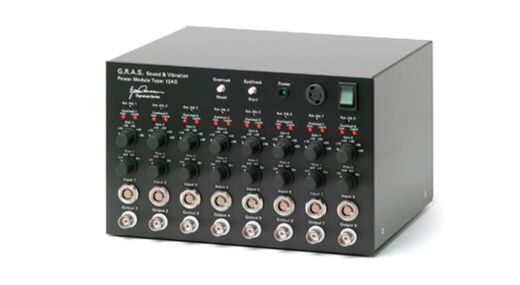 12AG – 8-Kanal Mikrofon-Versorgungsmodul, LEMO, mit Verstärkung, Filtern und SysCheck-Generator