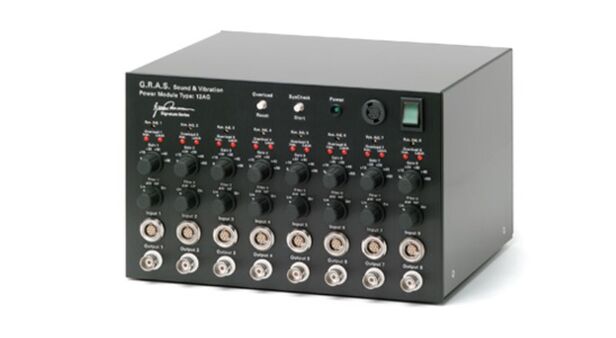 12AG – 8-Kanal Mikrofon-Versorgungsmodul, LEMO, mit Verstärkung, Filtern und SysCheck-Generator