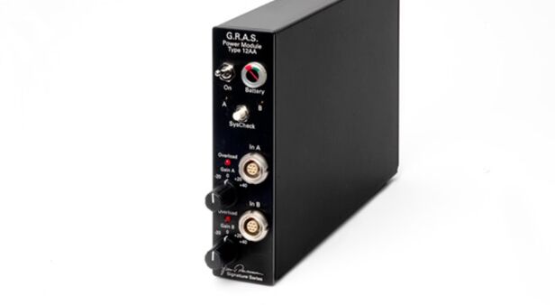 12AA – 2-Kanal Mikrofon-Versorgungsmodul, LEMO, mit Verstärkung, Filtern und SysCheck-Generator