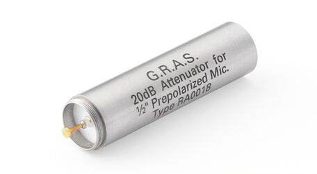RA0018 – 20 dB Dämpfungsglied für vorpolarisierte 1/2”-Mikrofone