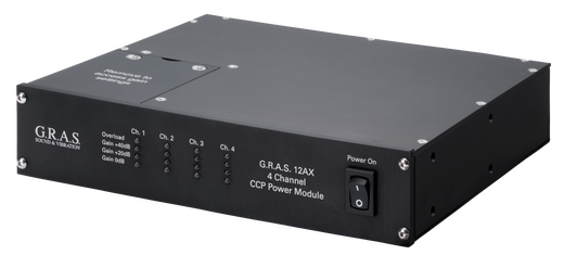 12AX – 4-Kanal Mikrofon-Versorgungsmodul, CCP/IEPE, mit Verstärkung