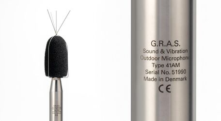 41AM – Außenmikrofon für Fluglärm, Schalleinfallswinkel 0º, mit Aktuatorkalibrierung