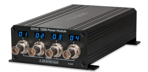 12BB – 4-Kanal Mikrofon-Versorgungsmodul, CCP/IEPE, mit TEDS