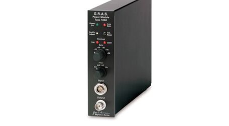 12AK – 1-Kanal Mikrofon-Versorgungsmodul, LEMO, mit Verstärkung, Filtern und SysCheck-Generator