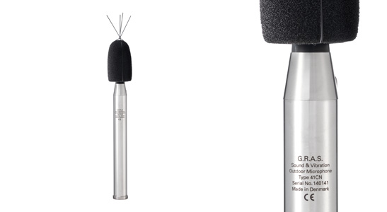 41CN – Außenmikrofon Mikrofon für Umweltlärm, Schalleinfallswinkel 90º, mit Aktuatorkalibrierung